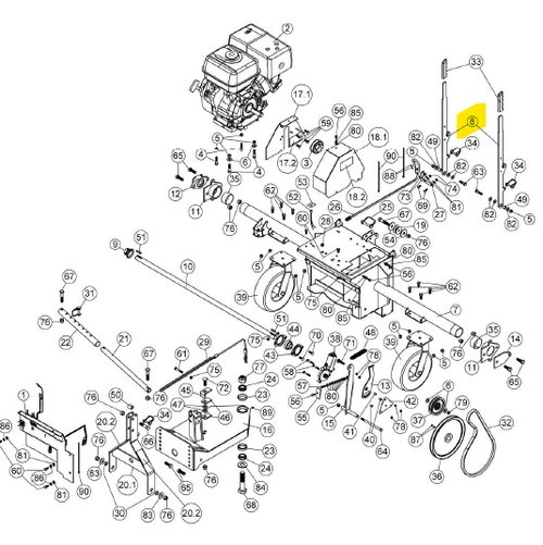 108724 } ADJUSTMENT LEVER