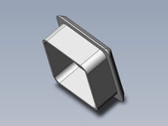 108741 } RIBBED SQUARE PLUG