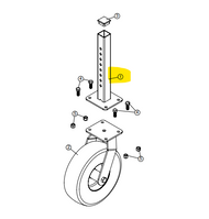 108743 } ADJUSTABLE WHEEL SUPPORT 