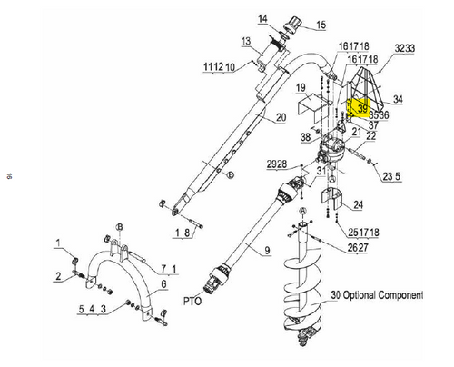 109242 } FIXED MOUNTING OF TRIANGULAR REFLECTOR (view)