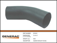 0C1412 } ELBOW EXHAUST 45 DEG