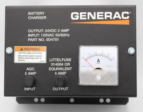 0D4701 } ASSY BATT CHARGER 24V 2A UL