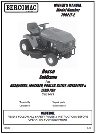 700217-2 } Subframe for Husqvarna, Jonsered, Poulan, Rallye, Weedeater & Yard Pro Tractors (Discontinued)