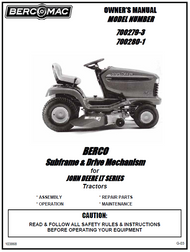 700280-1 } Drive Mechanism for JOHN DEERE LT SERIES Tractors