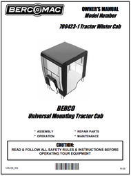 700423-1 } 40'' Winter Cab for Lawn and Garden Tractor