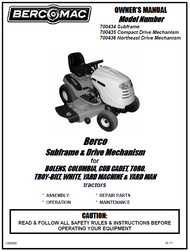 700435 } Drive Mechanism for BOLENS, COLUMBIA, CUB CADET, TORO, TROY-BILT, WHITE, YARD MACHINE & YARD MAN tractors