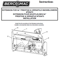 700473 } Extension for 54" Prestige & Versatile snowblowers