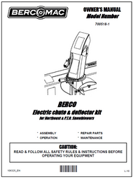 700518-1 } Electric chute & deflector kit for Northeast Snowblowers