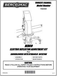 700559 } Electric Deflector Adjustment Kit for Snowblowers with Hydraulic Rotation