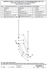 700665-1 } Marker's kit