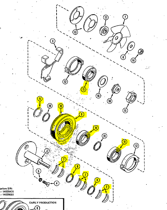 C51457 } KIT - PTO CLUTCH MAINT, PRE INSTALLED DISK - LIF
