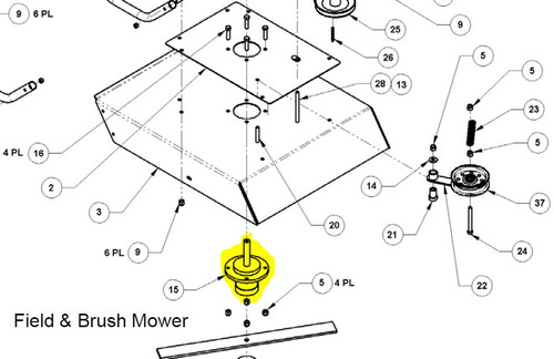 34438 } 344381 SPINDLE HOUSING ASSEMBLY