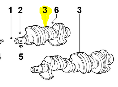 ED0010511760-S } ALB.GOMITO/CRANKSHAFT