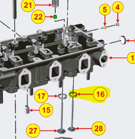 ED0080003730-S } EXHAUST VALVE SEAT
