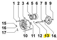 ED0011050290-S } FAN SHAFT 