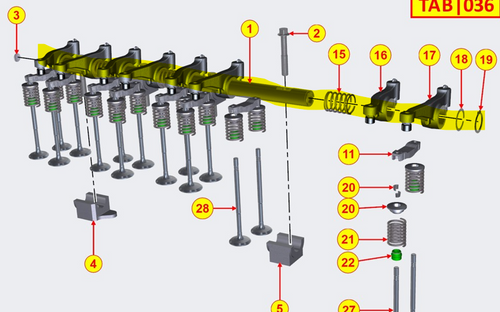 ED0060452130-S } ROCKER ARM ASSY KDI2504