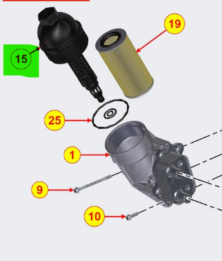 ED0027505400-S } OIL FILTER COVER