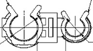 ED0036172700-S } DOUBLE CLIP DIAM.9/10-6/7;5