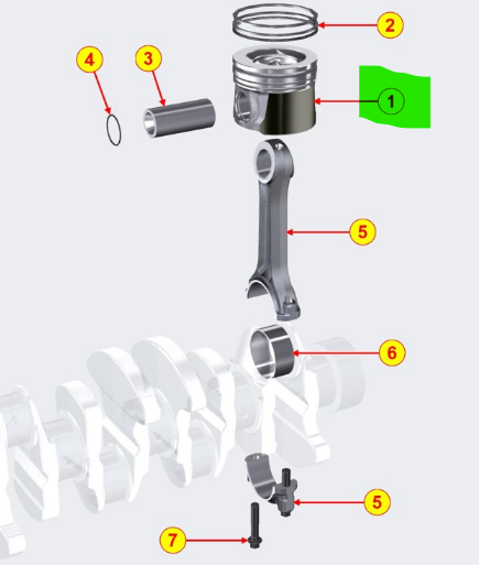  ED0065025900-S } PISTON ASSY +0;2MM. R KDI TCR