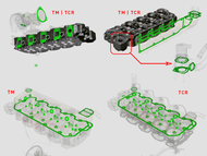 ED0082051390-S } HEAD/FUEL SYSTEM GASKET SET