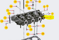 ED0092020160-S } CYLINDER HEAD ASSY KD1903