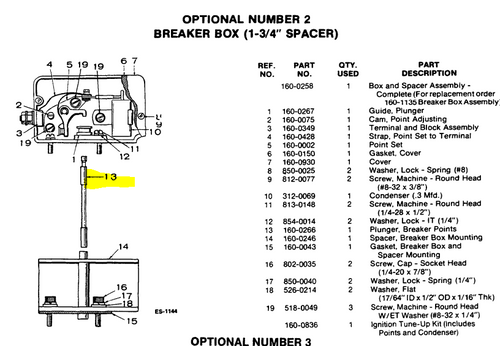 160-0266 } PLUNGER - IGNITION