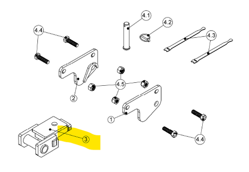 109525 } REAR HITCH