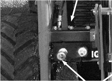 CONNECTS TO HIGH FLOW FRONT PTO CONNECTIONS