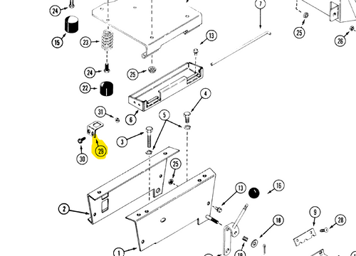 C37299 } SEAT SWITCH BRACKET