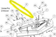 B81K - REPLACES 22858 } 228581 ENGINE TO DECK BELT