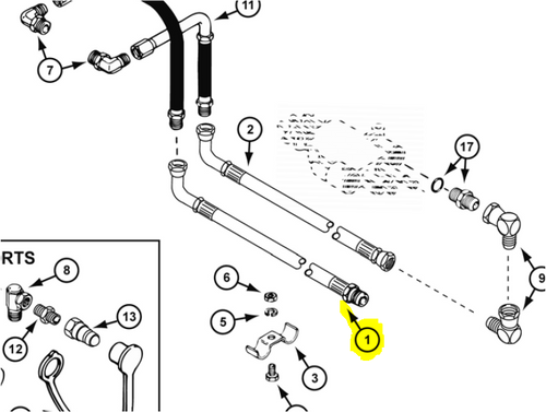 C47785 } HOSE HYD 1/2