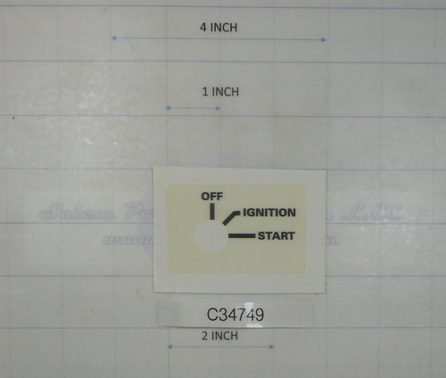 C34749 - DECAL IGNITION SWITCH
