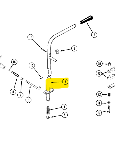 C46482 WMT TRAVEL CONTROL LEVER