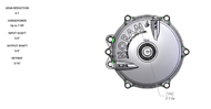GB6-7575 } 6:1 GEARBOX