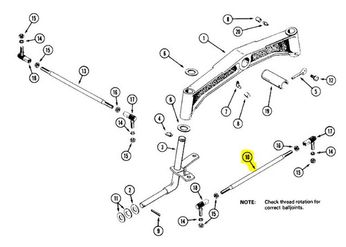 C25855 - TIE ROD - Item #10 in illustration
