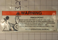 C46327 - DECAL - WARNING UTILITY B