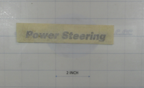 C48011 } REV B` DECAL -POWER STEER