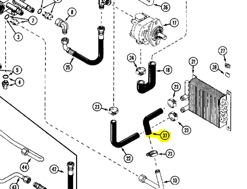 C33556 - HOSE MOLDED