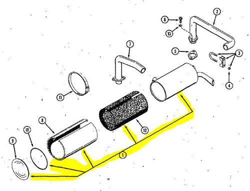 C24703 - MUFFLER - Item # 1 in illustration