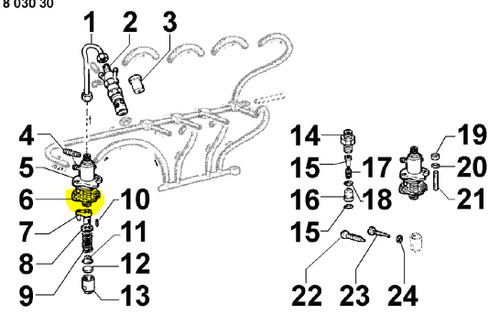 ED0045802300-S } GASKET FOR INJECTI
