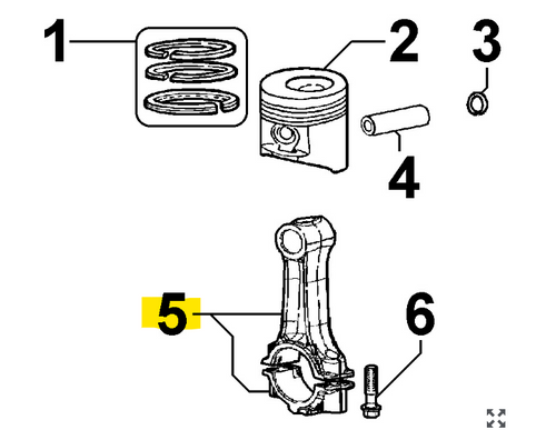 ED0015261550-S } CONN.ROD STD.
