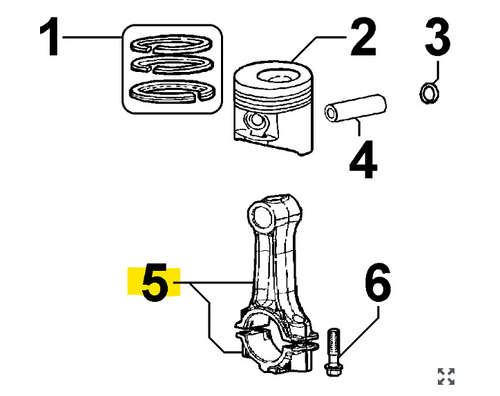  ED0015262050-S } CONN.ROD -0.25 