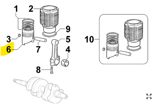  ED00A20R0640-S } PISTON +0.5
