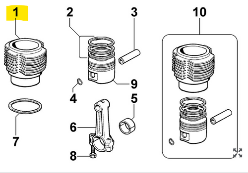 ED00203R0980-S } CYLINDER