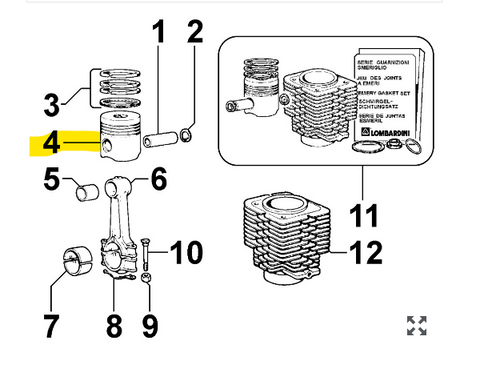  ED0065000710-S } PISTON 
