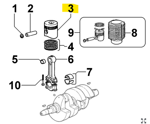 ED0065001090-S } PISTON STD