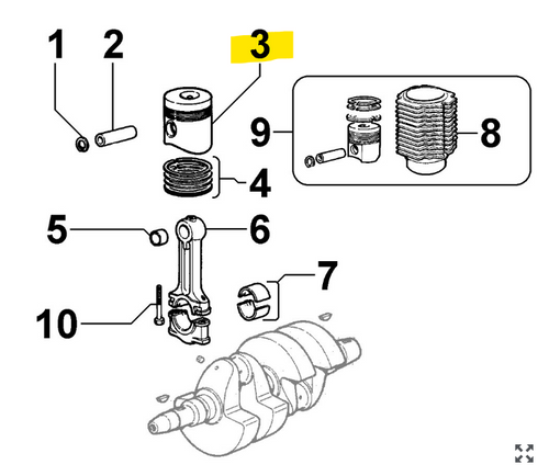  ED0065001110-S } PISTON +1