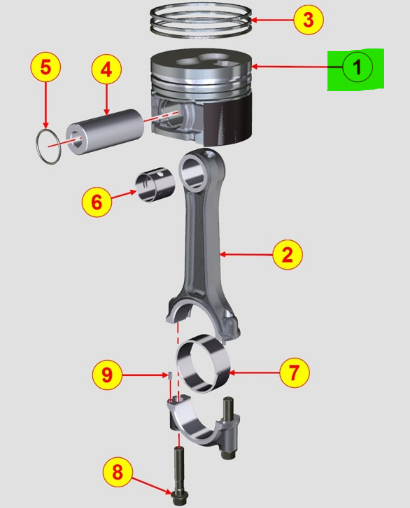  ED0065007100-S } PISTON STD RB6500