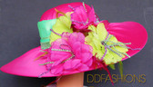 Kentucky Derby Multicolored Wide with Floral Spray