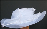 Wide Asymmetrical Meshed Hat  
